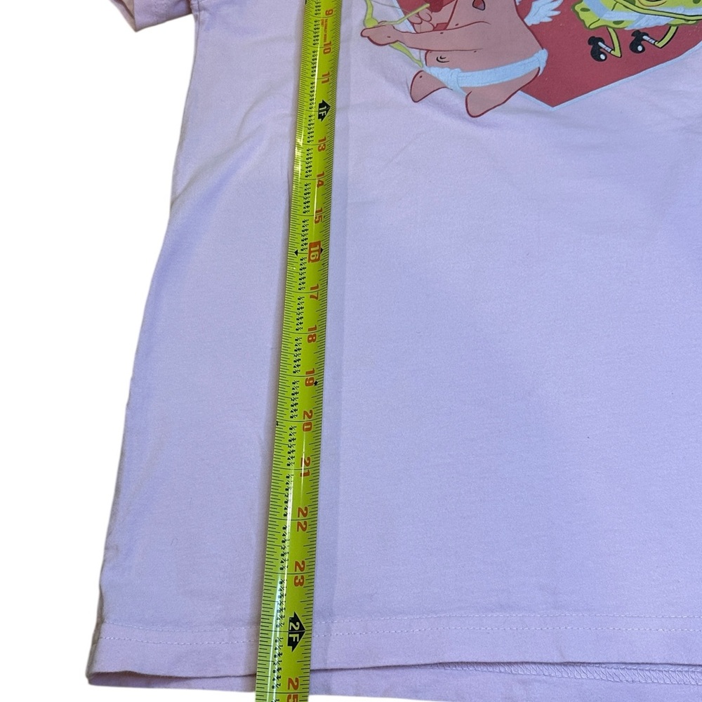 Womens SpongeBob Patrick Valentine Graphic T Shirt Pink Small - Picture 4 of 7
